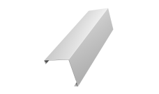 Декоративная накладка на столб универсальная угловая 60х60 для забора жалюзи 0,7 PE RAL 9003 сигнальный белый (3м)