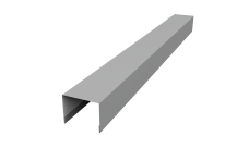 Крышка жалюзи Palermo 0,45 PE RAL 9006 бело-алюминиевый (2,5м)