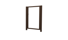 Калитка Жалюзи 1,68х1,5 RAL 8017 без заполнения