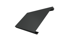 Ламель лицевая 200 забора жалюзи Техас Grand Line 0,5 Сатин RAL 7016 антрацитово-серый