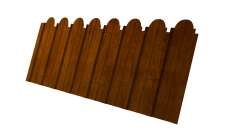 Профнастил C10A фигурный Grand Line 0,45 Print-Double Premium Golden Wood Intense F