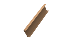 Декоративная накладка на столб универсальная 60х60 для забора жалюзи 0,45 Print Elite Honey Wood TwinColor (2,5м)