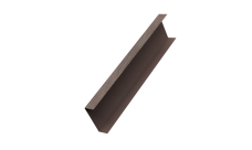 Декоративная накладка на столб универсальная 80х80 для забора жалюзи 0,45 Print Elite White Wood TwinColor (1,8м)