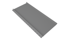 Кликфальц mini Grand Line 0,45 PE с пленкой на замках RAL 9006 бело-алюминиевый