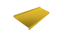 Отлив простой 250 0,45 PE с пленкой RAL 1018 цинково-желтый (2м)