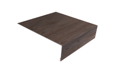 Планка лобовая/околооконная простая 190х50 Grand Line 0,45 Print Elite White Wood TwinColor (2м)