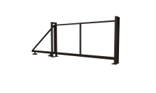 Ворота откатные Жалюзи Texas 2,0х4,0 RR 32 без заполнения (ламель 125 мм)