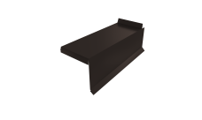 Планка торцевая сегментная Квадро профи Правая 0,5 Satin Matt TX RR 32 темно-коричневый