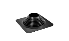 Проходной элемент MF CN прямой №8 (180-330мм) +240 силиконовый (окрашенный фланец) черный