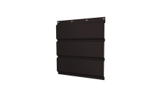 Софит металлический Grand Line полная перфорация 0,5 PurLite Matt с пленкой RAL 9005 черный