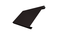 Ламель лицевая 200 забора жалюзи Техас Grand Line 0,45 ПЭ RAL 9005 черный