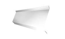 Планка примыкания в штробу 60 0,45 PE с пленкой RAL 9003 сигнальный белый (2м)