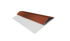 Планка стартово-финишная Экобрус Grand Line 0,5 PurLite Matt RAL 8004 терракота (2м)