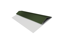 Планка стартово-финишная Экобрус Grand Line 0,5 Satin Matt TX RAL 6020 хромовая зелень (3м)