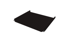 Кликфальц Pro Gofr Grand Line 0,45 Drap ST с пленкой на замках RAL 9005 черный