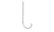 Кронштейн желоба Классика Полоса ПВХ Grand Line 120 металлический белый (RAL 9003)