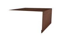 Планка околооконная простая 250х50 0,45 Print Elite Choco Wood TwinColor (2м)