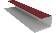 Планка П-образная Блок-Хаус новый Grand Line 0,45 ПЭ с пленкой RAL 3011 коричнево-красный (2м)