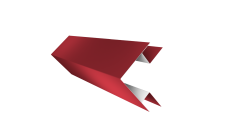 Планка угла внешнего сложного Блок-Хаус new Grand Line 0,45 PE с пленкой RAL 2004 оранжевый (2м)