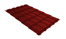 Профиль волновой "Квадро профи (Верховье)" ("Quadro Profi") v01 0,45 PE RAL 3011 коричнево-красный