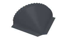 Заглушка конусная 0,5 Satin RAL 7024 мокрый асфальт