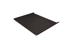 Фальц двойной стоячий Grand Line 0,5 PurLite матовый с пленкой на замках RR 32 темно-коричневый