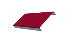 Ламель обратная 150 забора жалюзи Texas 0,45 PE RAL 3003 рубиново-красный