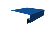 Планка околооконная сложная Экобрус Grand Line 200х50х25 0,45 PE lite с пленкой RAL 5005 сигнальный синий (3м)