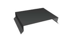 Парапетная крышка прямая 250мм Grand Line 0,5 Satin Matt RAL 7016 антрацитово-серый (2,5м)