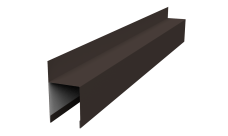 Планка опорная составная внешняя для забора жалюзи Palermo Grand Line 0,5 Atlas X RR 32 темно-коричневый (1,8м)