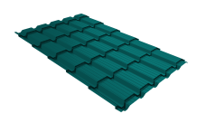 Профиль волновой "Квадро профи (Верховье)" ("Quadro Profi") v01 0,45 PE RAL 5021 водная синь