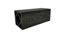 Столб ДПК Grand Line 100х100мм тиснение (на трубу) Графит 1м (ШТх4)