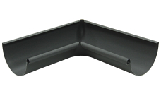 Угол желоба внутренний GL PE Matt 90 гр 125 мм RAL 7024 мокрый асфальт