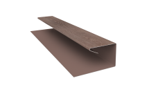 Планка П-образная завершающая сложная (КД) 0,45 Print Elite White Wood TwinColor (2м)