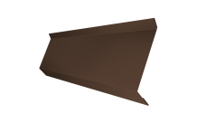 Планка примыкания в штробу 60 0,5 Atlas X с пленкой RAL 8017 шоколад (2м)