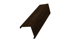 Декоративная накладка на столб универсальная угловая 62х55 для забора жалюзи 0,45 Print-double Elite Antique Wood (3м)