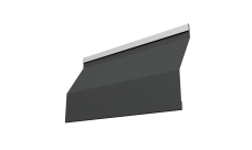 Ламель забора жалюзи Милан Слим Grand Line 0,45 Drap ТХ RAL 7016 антрацитово-серый