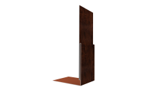 Планка приемная оконная Grand Line 0,45 Принт Элит Бразильская вишня TwinColor (2м)