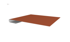 Планка завершающая 0,5 Satin Matt RAL 8004 терракота (2м)