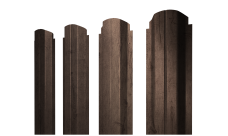 Штакетник П-образный A фигурный 0,45 Print Premium Almond Wood Fresh