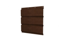 Софит металлический Grand Line без перфорации 0,45 Print Elite с пленкой Antique Wood TwinColor