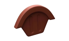 Коньковый торцевой элемент BRAAS PRO красный