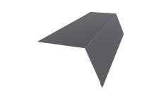 Планка карнизная широкая 100х85 0,45 Drap TX RAL 7004 сигнальный серый (2м)