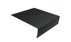 Планка лобовая/околооконная простая 190х50 Grand Line 0,5 Velur X RAL 7016 антрацитово-серый (3м)