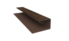 Планка П-образная завершающая сложная (КД) 0,45 Print Elite Antique Wood TwinColor (2м)
