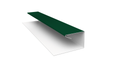 Планка П-образная завершающая сложная (КД) 0,5 Satin Matt TX RAL 6005 зеленый мох (2м)