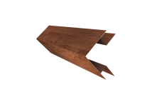 Планка угла внешнего сложного Блок-Хаус new Grand Line 0,45 Print Premium Rowan Fresh TwinColor (3м)