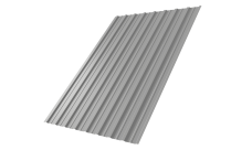 Профнастил С10A Grand Line 0,45 Drap TX с пленкой RAL 7047 телегрей 4