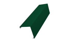 Декоративная накладка на столб универсальная угловая 80х80 для забора жалюзи 0,7 PE RAL 6005 зеленый мох (1,8м)