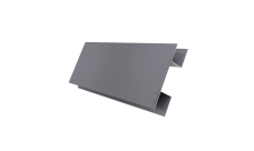 Планка H-образная Экобрус Grand Line 0,5 Satin с пленкой RAL 7004 сигнальный серый (2м)